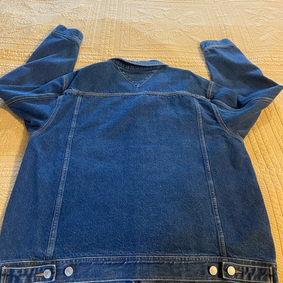 Tommy Jeans VTG Y2K VSCO Unisex Denim Jean Jacket XL #162503 Trucker - Picture 10 of 13